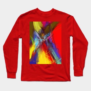 Vibrant Abstract Long Sleeve T-Shirt